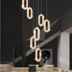 Ogilvy Champagne Gold Staircase Chandelier