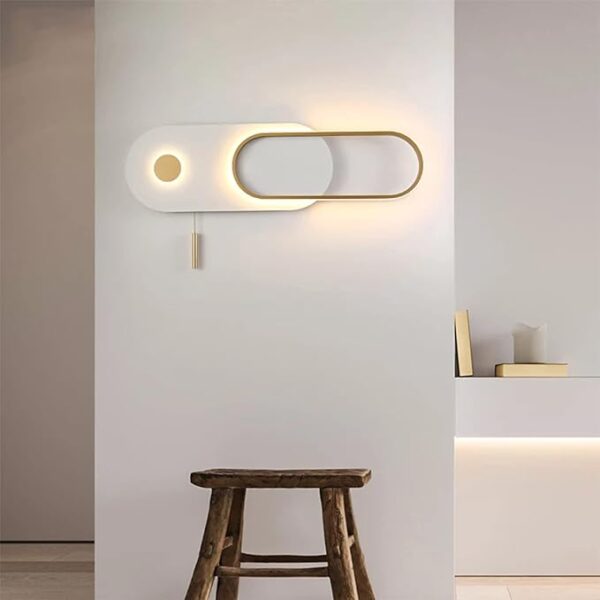Modern LED Wall Lamp with Pulling Switch for Living Room