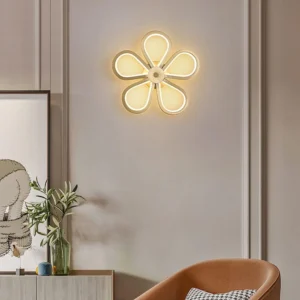 MODERN LED GLOSSY GOLD BODY WALL LIGHT - WARM WHITE