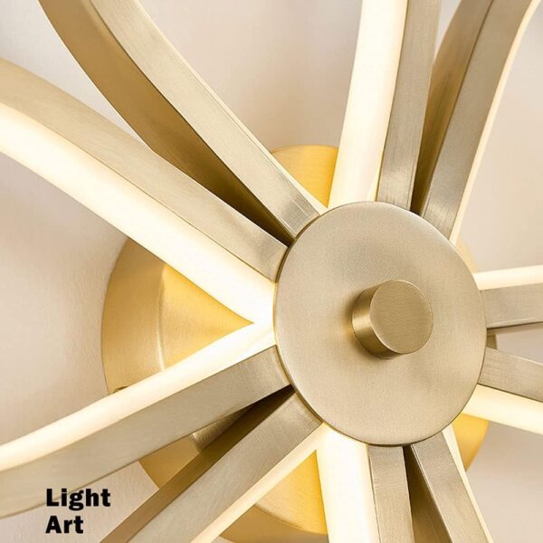 MODERN LED GLOSSY GOLD BODY WALL LIGHT - WARM WHITE