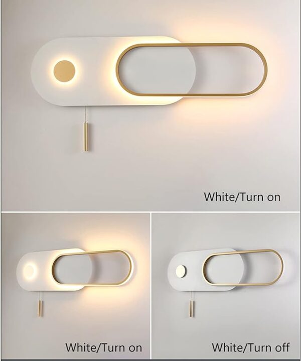 Modern LED Wall Lamp with Pulling Switch for Living Room