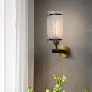 Gold Wall Lamp Modern Glass Wall Sconce