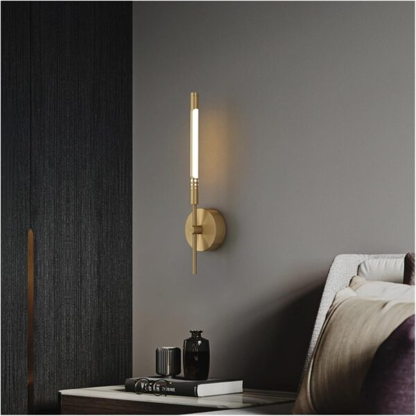 Modern Copper Design LED Wall Lamp Living Room Bedside