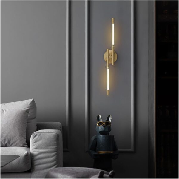 Modern Copper Design LED Wall Lamp Living Room Bedside