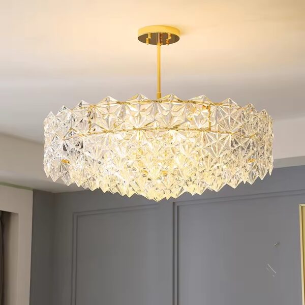 New light luxury crystal chandelier modern simple creative living room